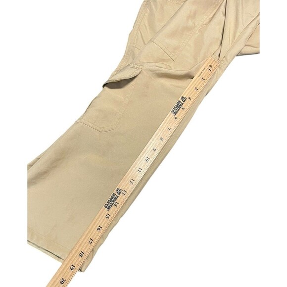 WOMENS S TRESPASS ADVENTURE TRAVEL CROPPED CAPRI CARGO PANTS TRAIL HIKING BROWN - Picture 11 of 15